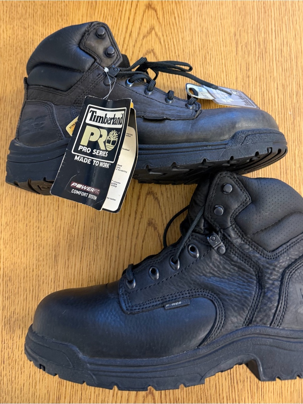 Timberland PRO Black Work Boots with Black Tag